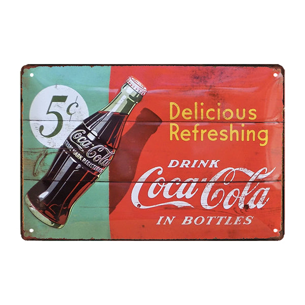 coca cola pub metal plaque coca cola pub metal plaque