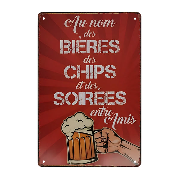 beer pub metal plaque beer pub metal plaque