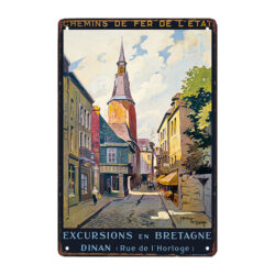 dinan pub metal plaque