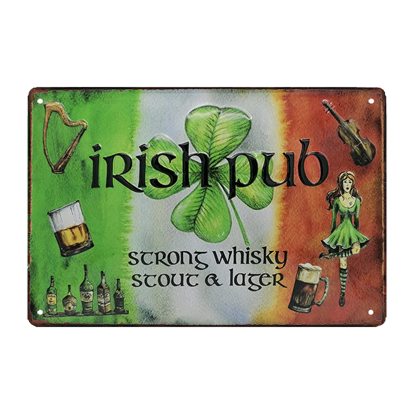 irish pub metal plaque irish pub metal plaque
