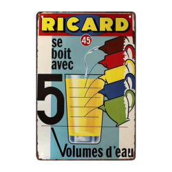 ricard pub metal plaque