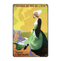 brittany advertising metal plate