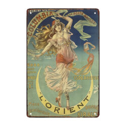 metal advertising plate brittany lorient