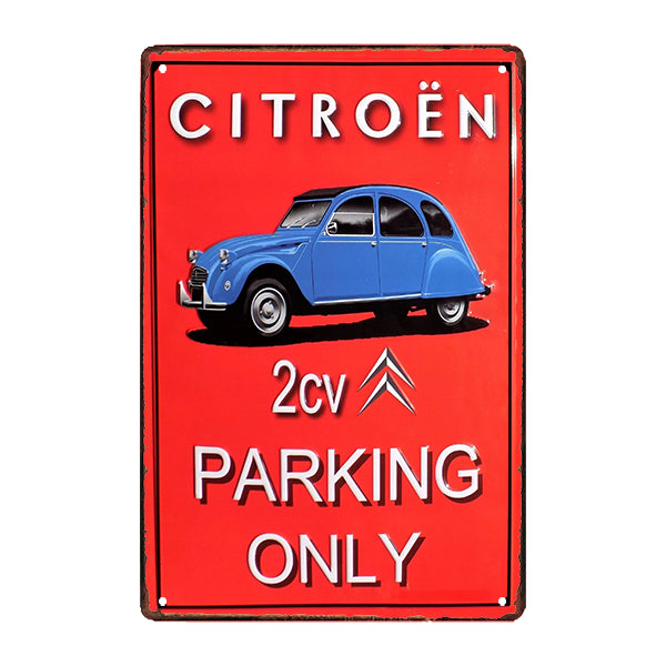 citroen parking metal advertising plate citroen parking metal advertising plate