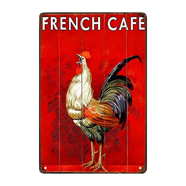 metal advertising plate rooster metal advertising plate rooster