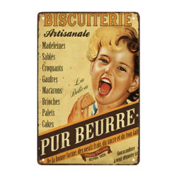 childrens advertising metal plaque
