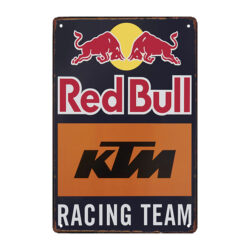 redbull metal plate