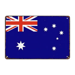australian souvenir metal plaque