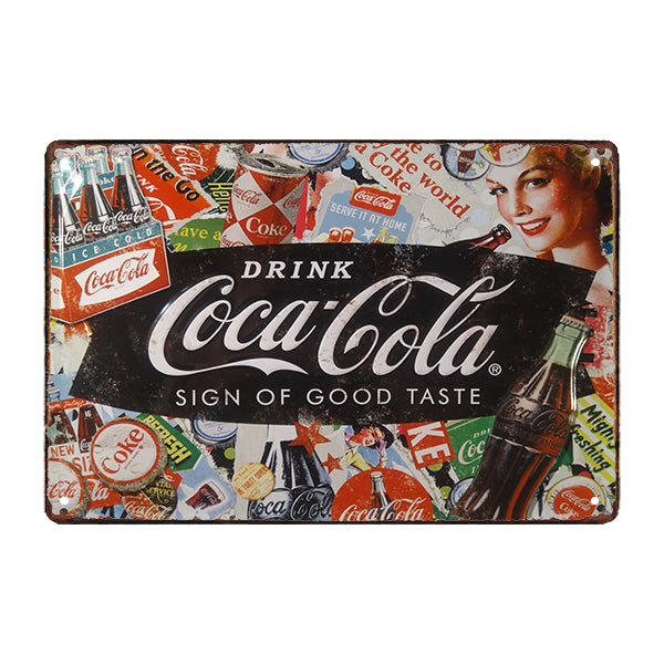 retro coca cola metal plate retro coca cola metal plate