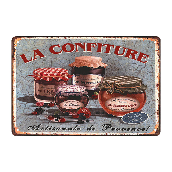 retro metal plate confiture de provence retro metal plate confiture de provence