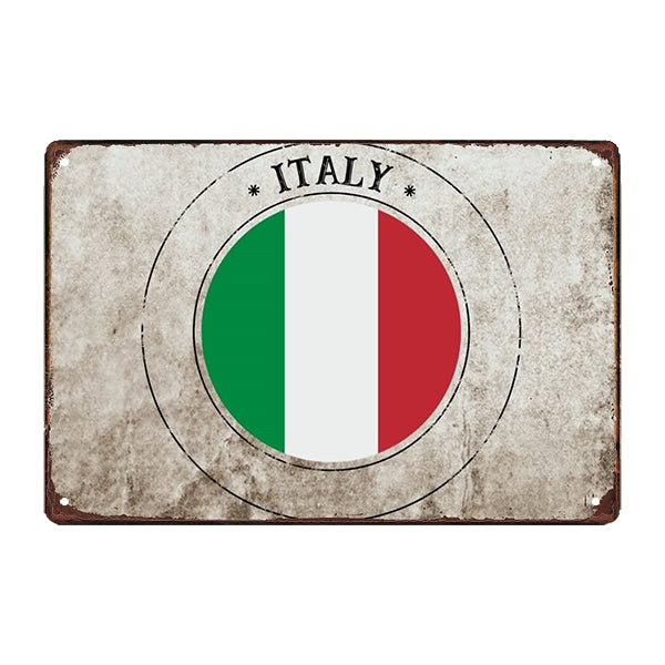 retro metal plate italy retro metal plate italy