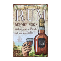 metal rum plate
