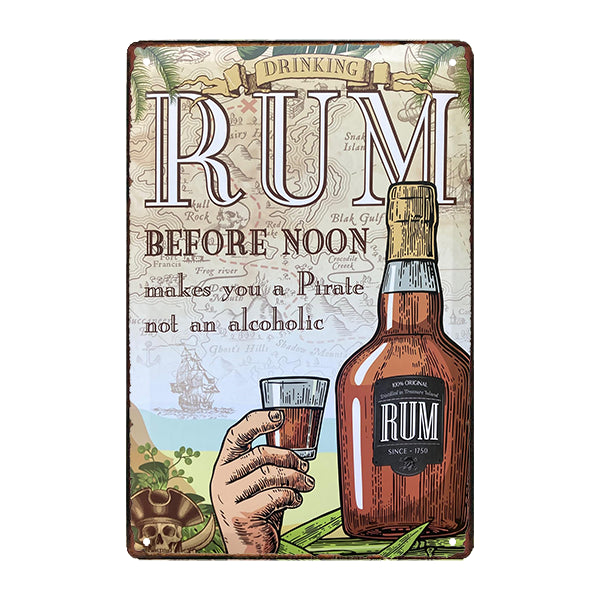 metal rum plate metal rum plate