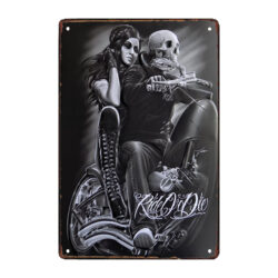 ride or die metal plate