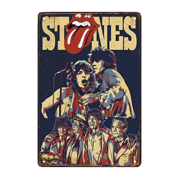 rolling stones metal plate rolling stones metal plate