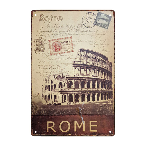 vintage metal plate br roma vintage metal plate br roma