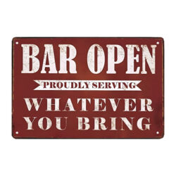 red metal plate bar