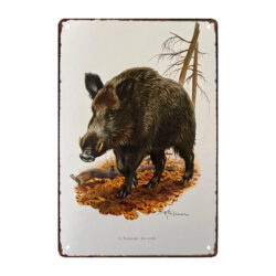 metal plate wild boar