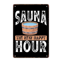 metal sauna plate