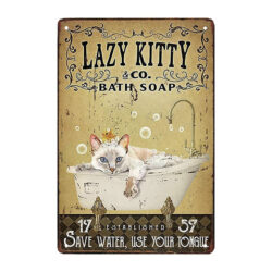 metal plate soap cat