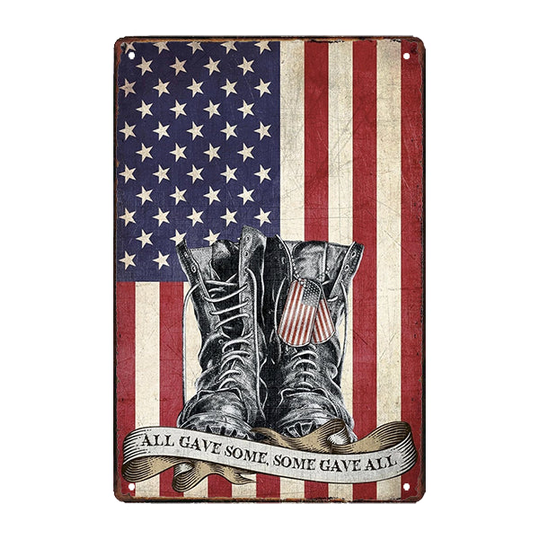 metal plate us soldier flag metal plate us soldier flag
