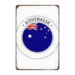 souvenir metal plate australia