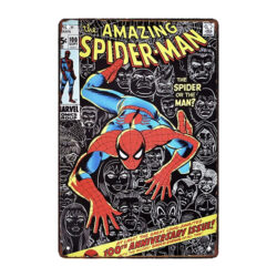 spiderman metal plate
