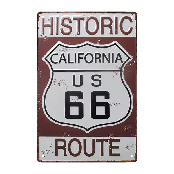 route 66 metal plate route 66 metal plate
